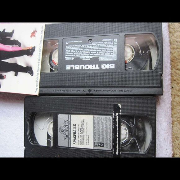 Big Trouble Spaceballs 1987 No Box Case Comedy VHS Cassette Tape Set Bundle $2 - Picture 4 of 6